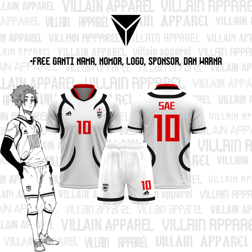 REPLIKA Jersey Futsal & Football Motif VL Replica Anime Japan U20 Blue ...