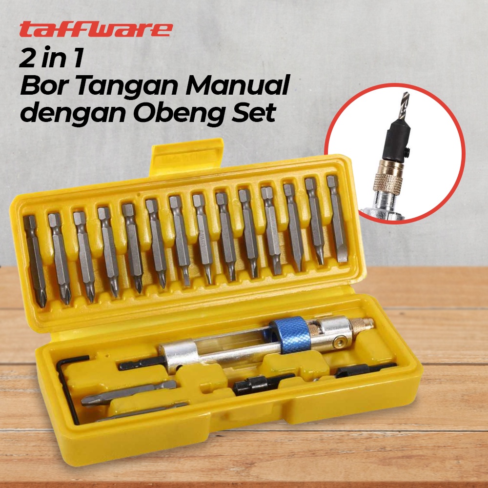 2 in 1 Hand Drill manual Hand Drill With Screwdriver set