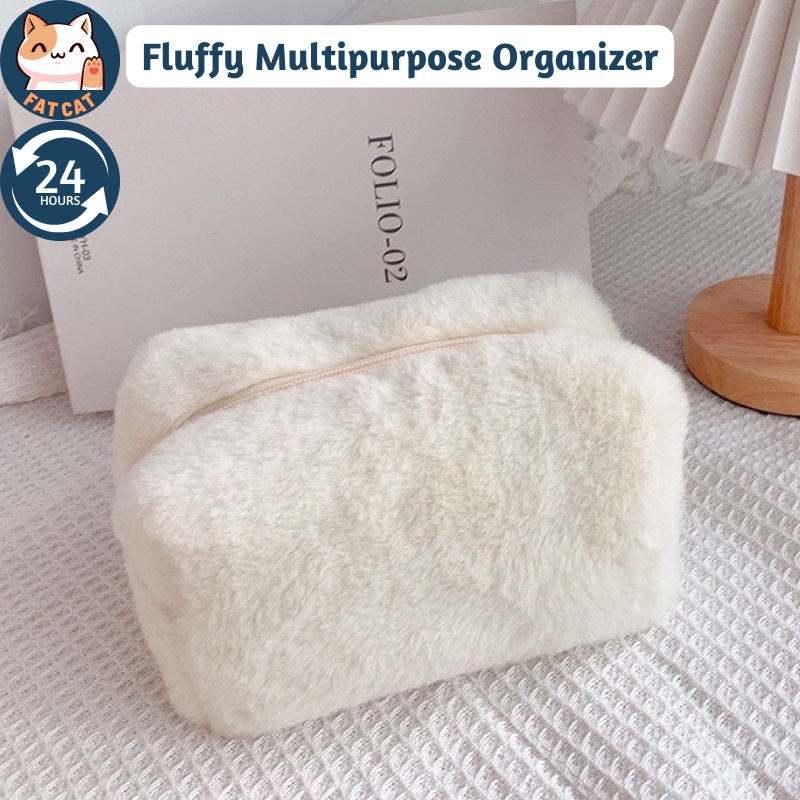 Fluffy pouch bag hot sale