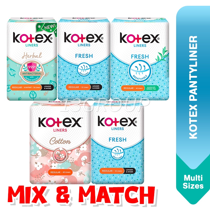 Kotex® Cotton Liners - Kotex SG