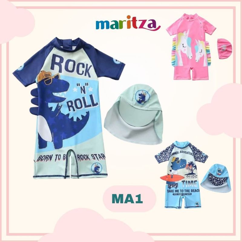 Maritza MA1 Girls Swimwear-Boy's Swimsuit-Imported Children's Swimsuit ...