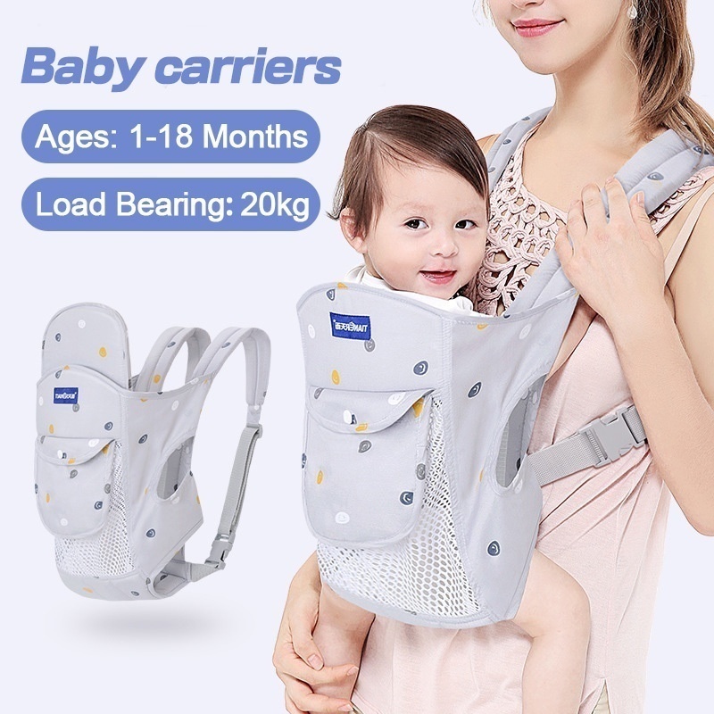 Baby Carrier Newborns Holder Sling Swaddle 1 18 Months 4 In 1 Kangaroo Carry Reduce Stress Infant Hipseat Carrier Shopee Singapore