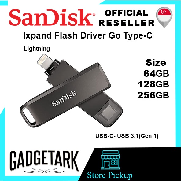 SanDisk iXpand Lux USB Type-X Flash Drive for iPhone 15