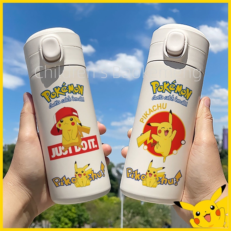 Pokemon Center 2018 FAN OF PIKACHU & EEVEE Clear Bottle 500ml