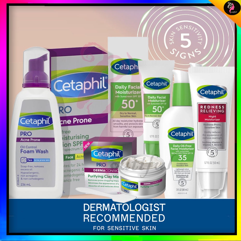 Cetaphil Pro Acne Wash Lotion Redness Relief Combination