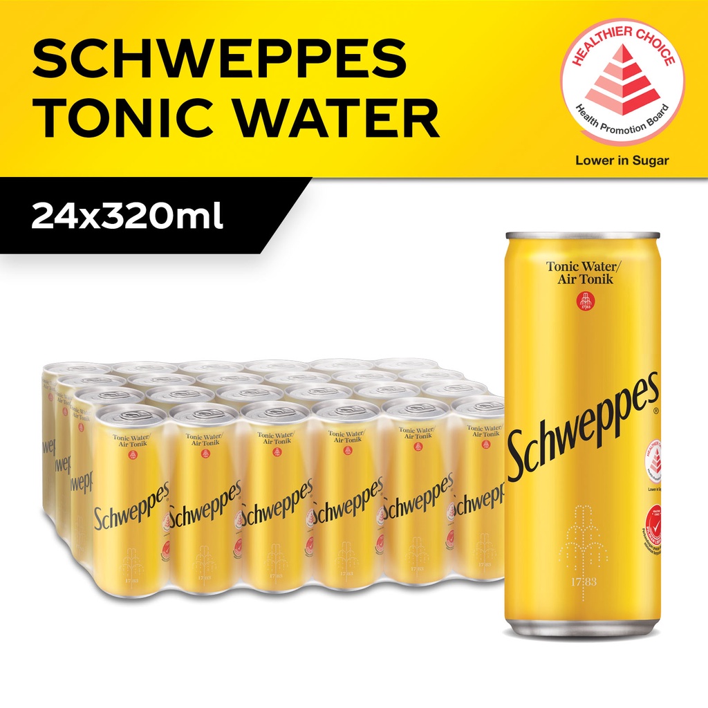 Schweppes Tonic Water (24 x 320ml) Case Shopee Singapore