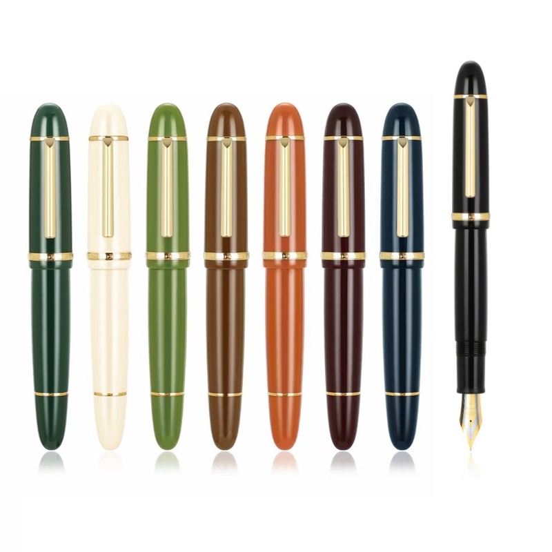 Penlab Jinhao X159 Acrylic Series Fountain Pen Gold Silver Clip ...