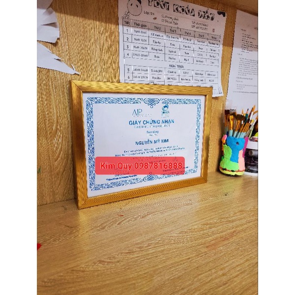 Certificate of merit frame, photo frame, gold-colored a4 size picture ...