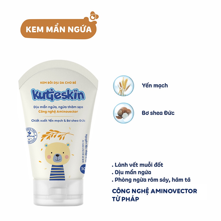 Kutieskin RashesItch Cream Helps Fight Inflammation, Antibacterial