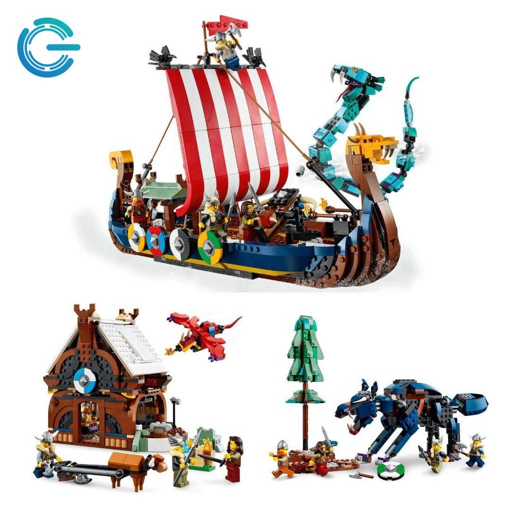 [Lego] Creator 3 in 1 31132 Viking Ship and the Midgard Serpent LGCRT02 ...