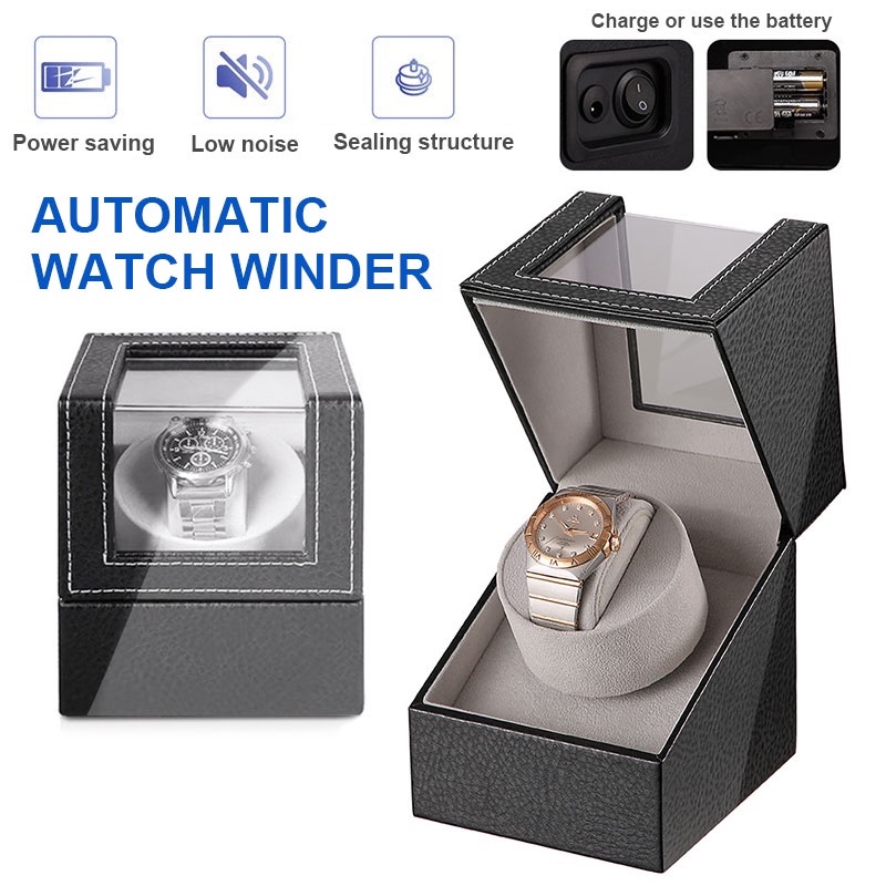 Double Watch Winder for Automatic Watches Watch Box USB Charging Watch ...