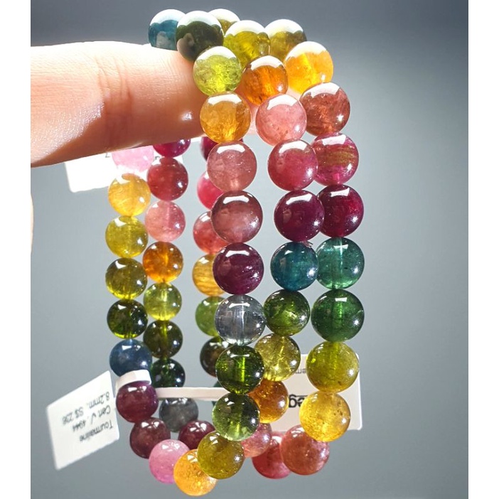 Rainbow tourmaline bracelet sales
