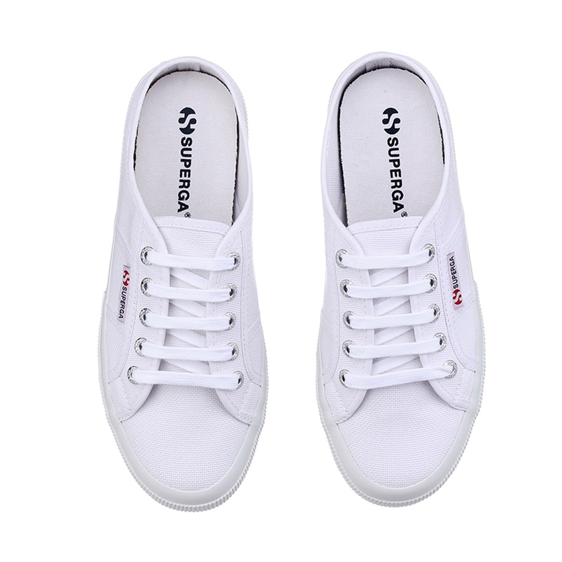 SUPERGA 2402 COTU MULE SNEAKERS BLACK WHITE Shopee Singapore