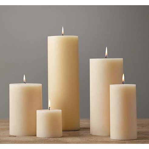 Tall Pillar Candles - Various Sizes - Diameter 7cm x Height 15cm & 23cm ...