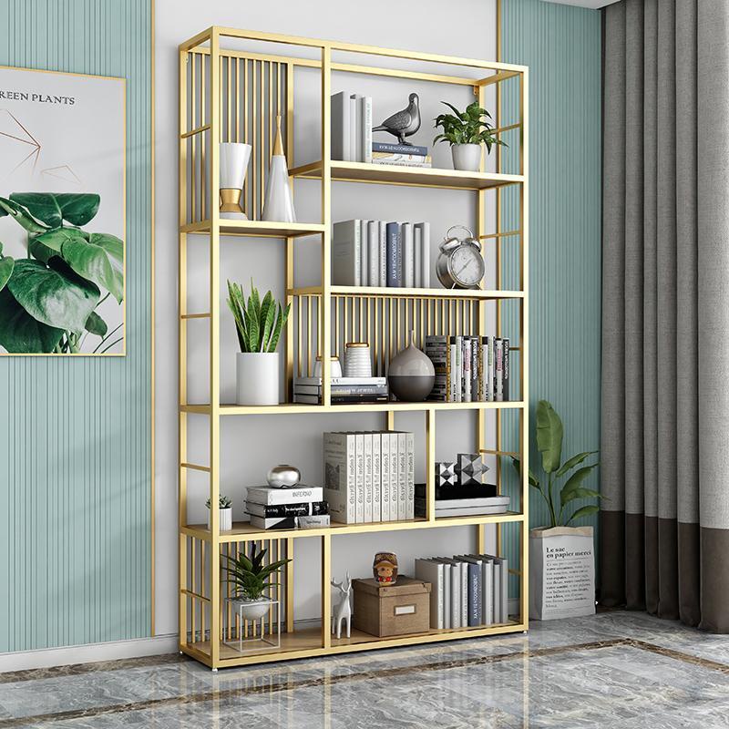 Light Luxury Wrought Iron Bookcase Modern Partition Nordic Living Room