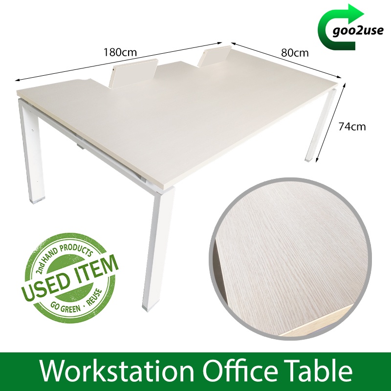 [FREE DELIVERY] Desk Office Workstation Computer Table 180cm Used 2nd