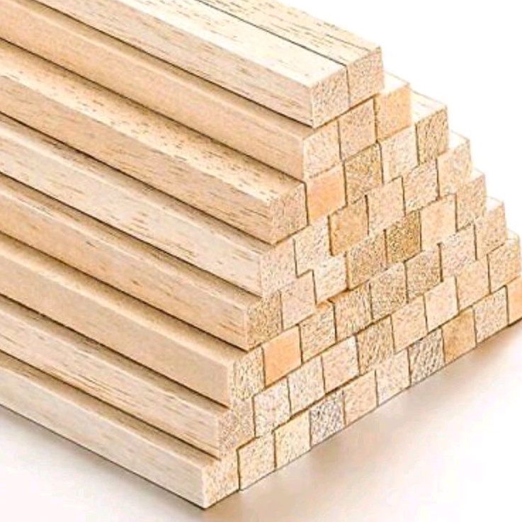 Balsa stick 2x2x100cm/block wood packing material. Mahogany wood ...