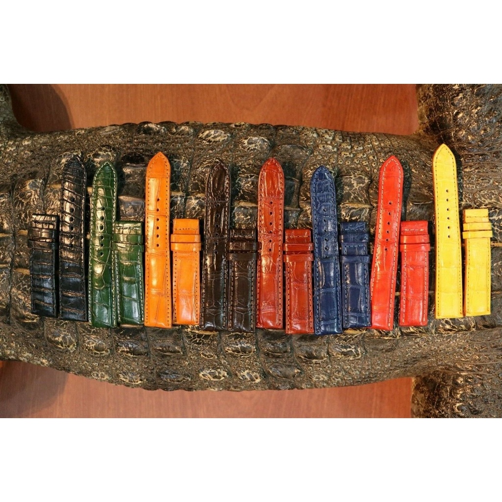 Wholesale Latest Crocodile Leather 22 mm Replacement Watch Band KC1780_K0032477 main image 1