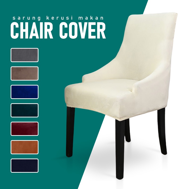 Velvet Thick Dining Chair Cover Protector Elastic Designer Tufted Butterfly Dinning Chair Cover Set