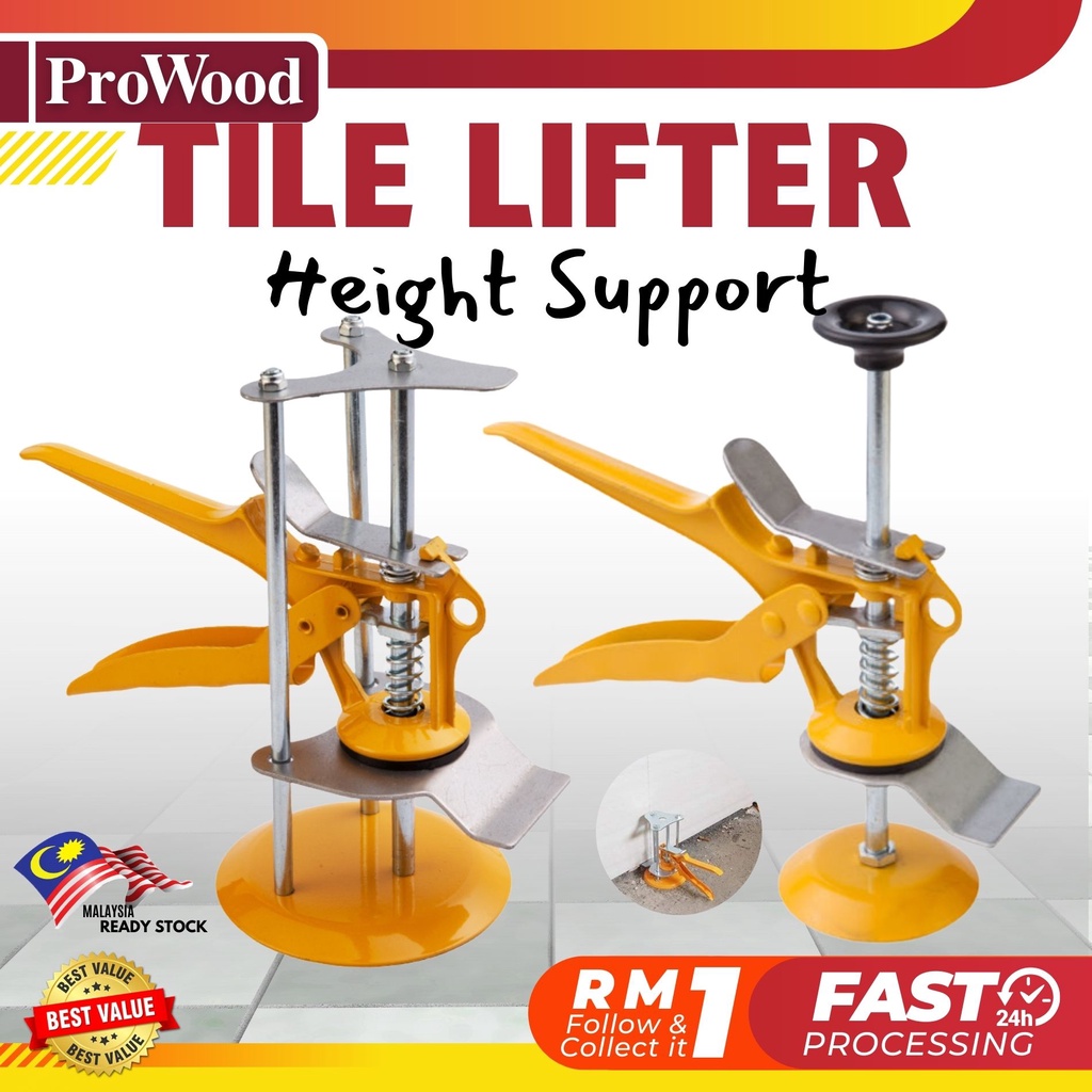 Heavy Duty 3 / 1 Pole Tile Lifter Height Support Wall Glass Tiles ...
