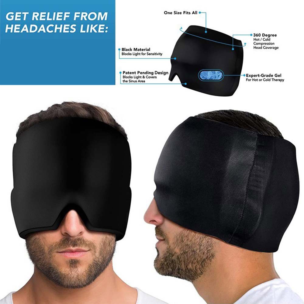 Cold Therapy Headache Relief Cap Flexible Ice Compress Headache Hat