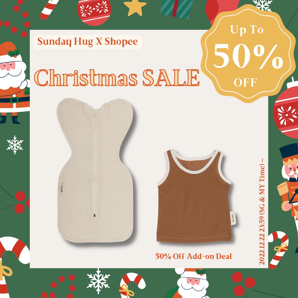 Sunday Hug Baby Swaddle (AirMesh), Safe for Sensitive Skin, Make in