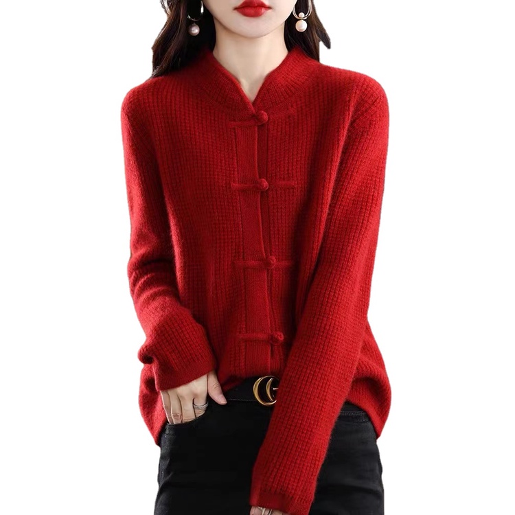 Multiplication Autumn Winter New Style Chinese Vintage Buttoned