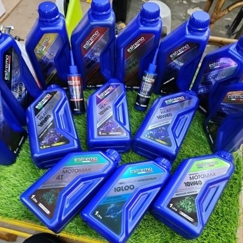 Estremo Italy Engine Oil Coolant Gear Oil 4T minyak engine assembly Oil