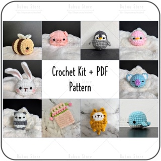 8Pcs DIY Handmade Doll Crochet Kit For Beginners Penguin