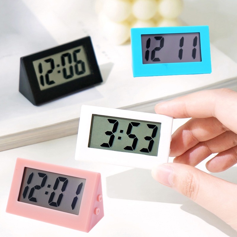 Mini Desktop Digital Clock Electronic Silent Clock Energy-saving LED ...