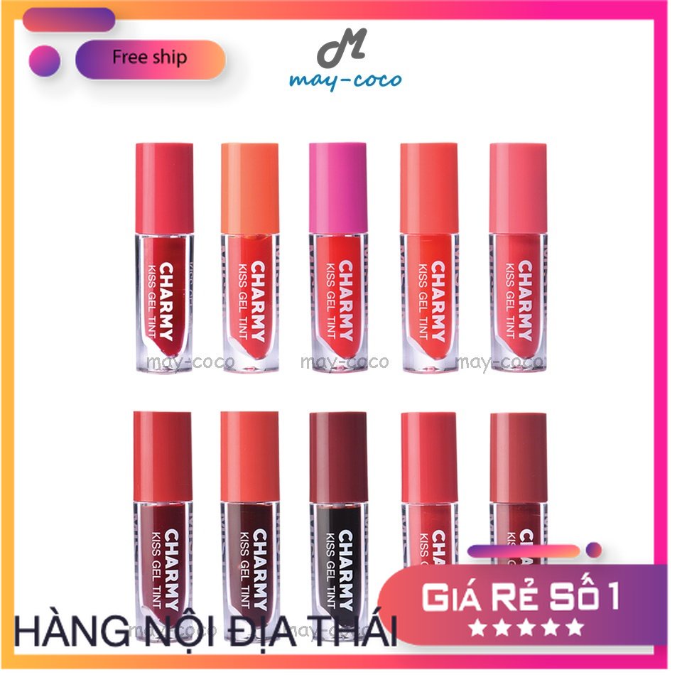 Thailand Mistine Charmy Kiss Gel Tint Super Matte Gel Tint | Shopee ...