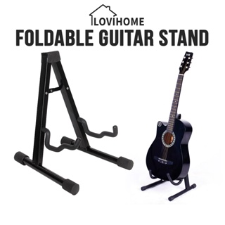 Foldable Guitar Floor Stand Guitar Bracket With Stable Tripod Holder For  Acoustic Guitar Bass Musical Instrument Accessories