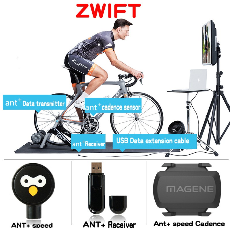 Cycling Sensors For Zwift Spin Bike Sensor Zwift Cadence And Speed