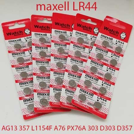 LR44 AG13 337 L1154F A76 PX76A 303 D303 D357 Coin Button Battery ...