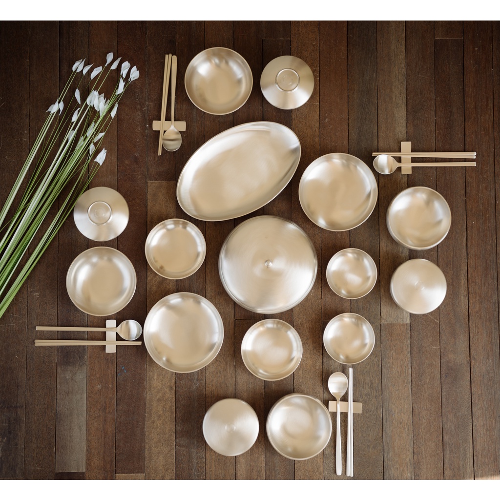 [Notbichae] Korean Traditional Handmade Tableware Bronzeware BANGJJA