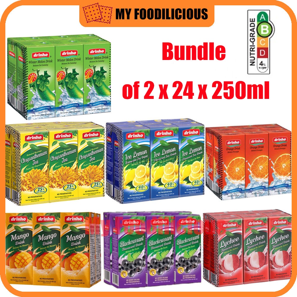 Drinho Lemon Tea Soya Milk Chrysanthemum Tea Apple Drink Yeos Lychee Drink Drinho Blackcurrant 4