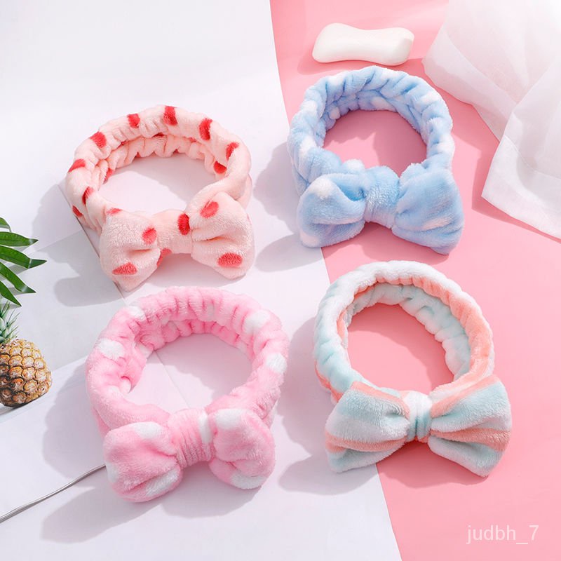 💥Free Shipping💥Korean Cute Simple Facial Mask Hair Band Tied Head Cover ...