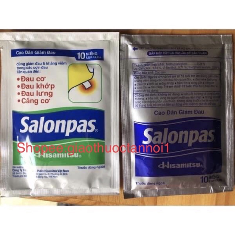 Salonpas plaster Helps relieve muscle pain, joint pain, back pain ...