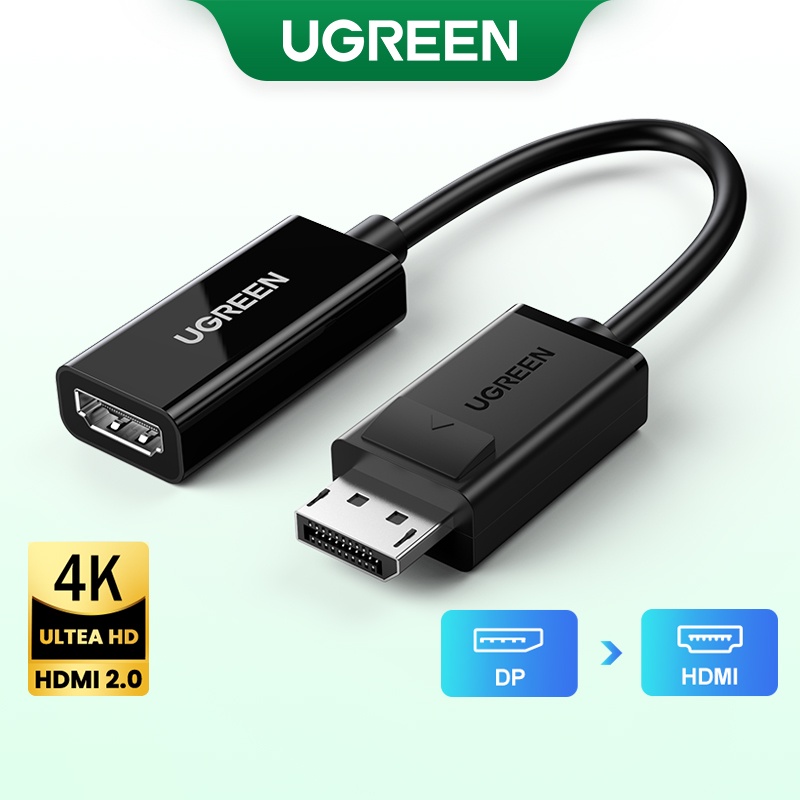 Ugreen Original P Dp To Hdmi Adapter Display Port Converter Shopee Singapore