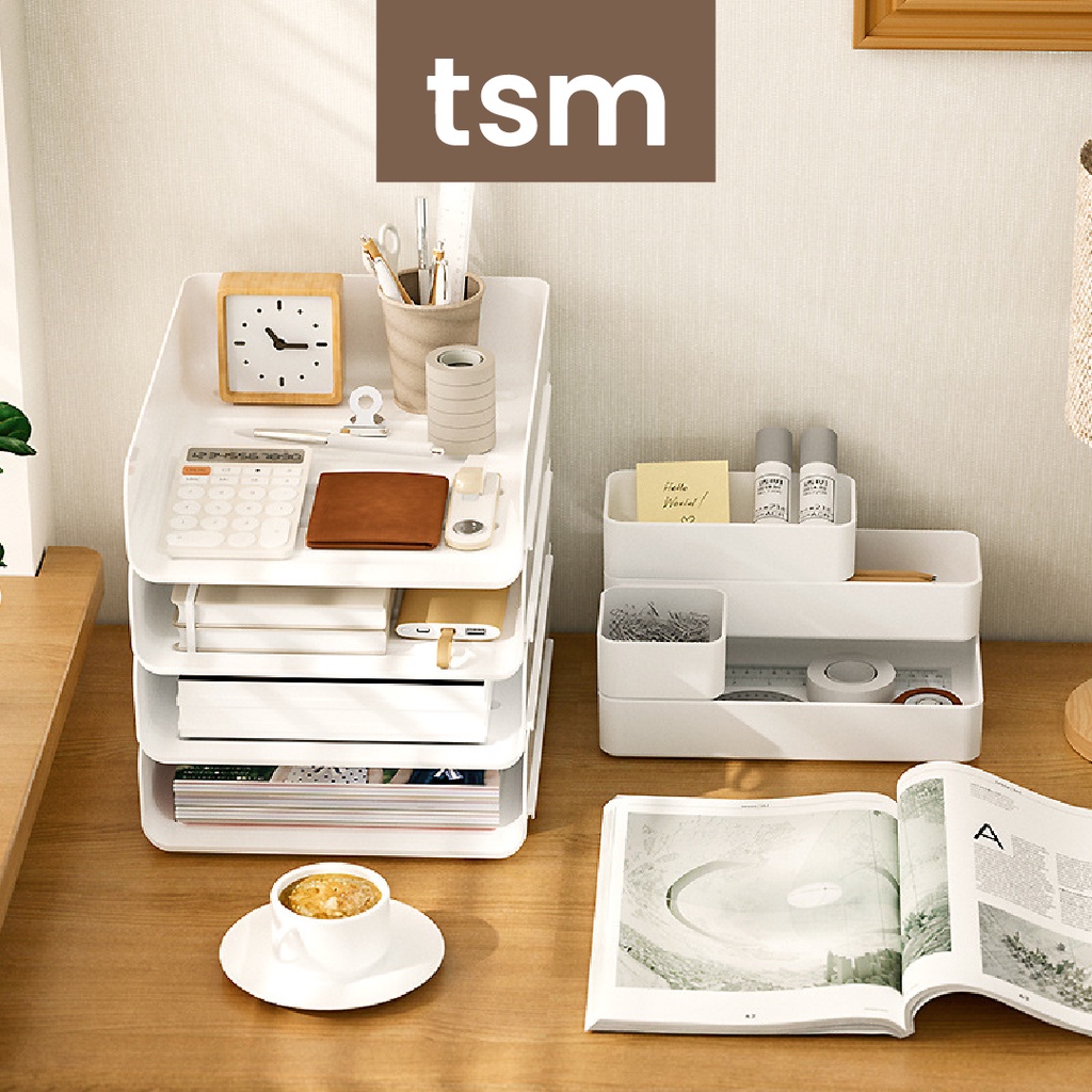 TSM Desk Organizer Stationary | Document Rack | Book Holder on the Desk ...