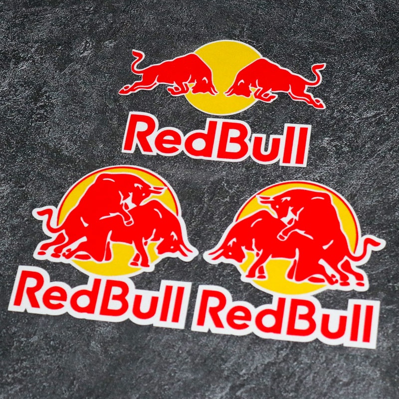 Sponsor Logo Series Car Stickers Redbull Reflective Electric Motorcycle 