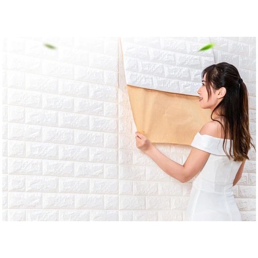 3D Brick Wall Stickers DIY Decor Wallpaper Self-Adhesive Waterproof ...