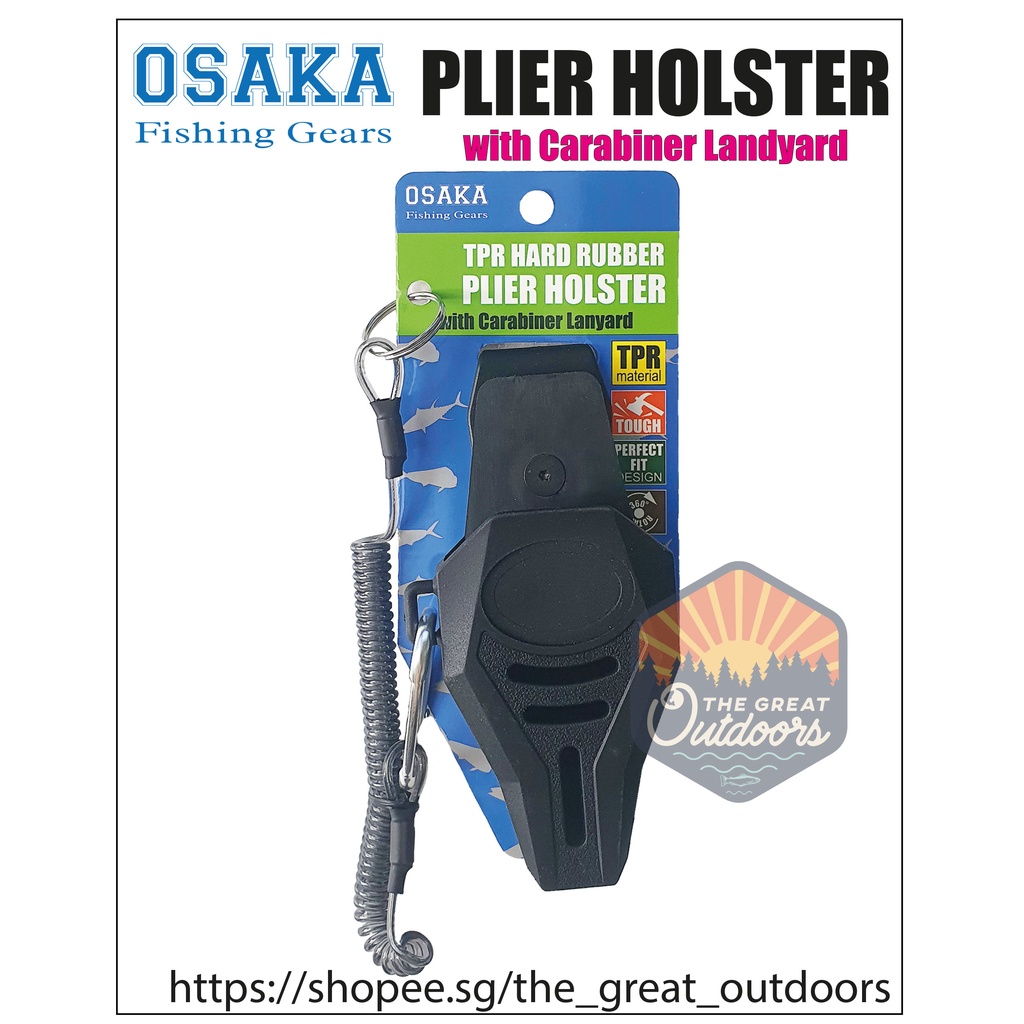 OSAKA PLIER HOLSTER, fishing plier holster/sleeve with carabiner