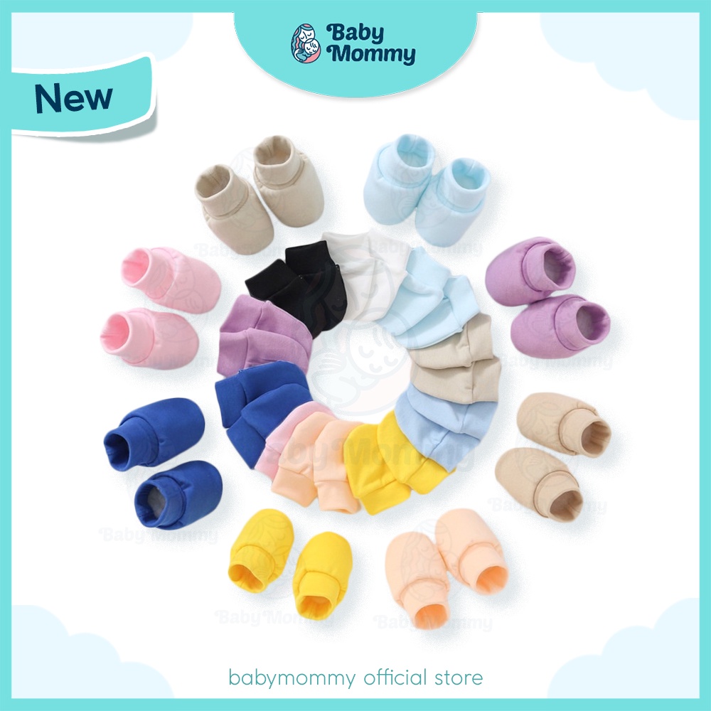 Newborn baby mittens hot sale and booties