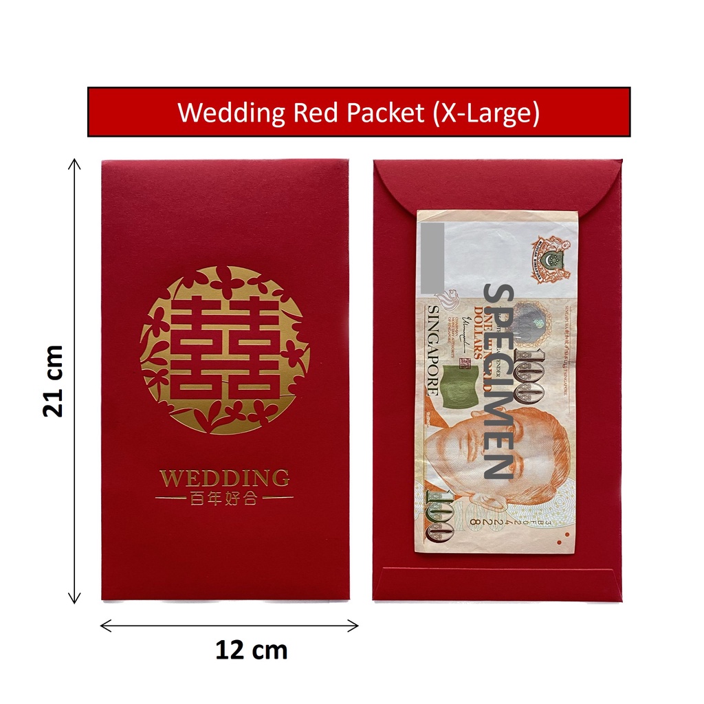 Extra Large Wedding Red Packet/Gatecrash Ang Bao 2 per pack Shopee