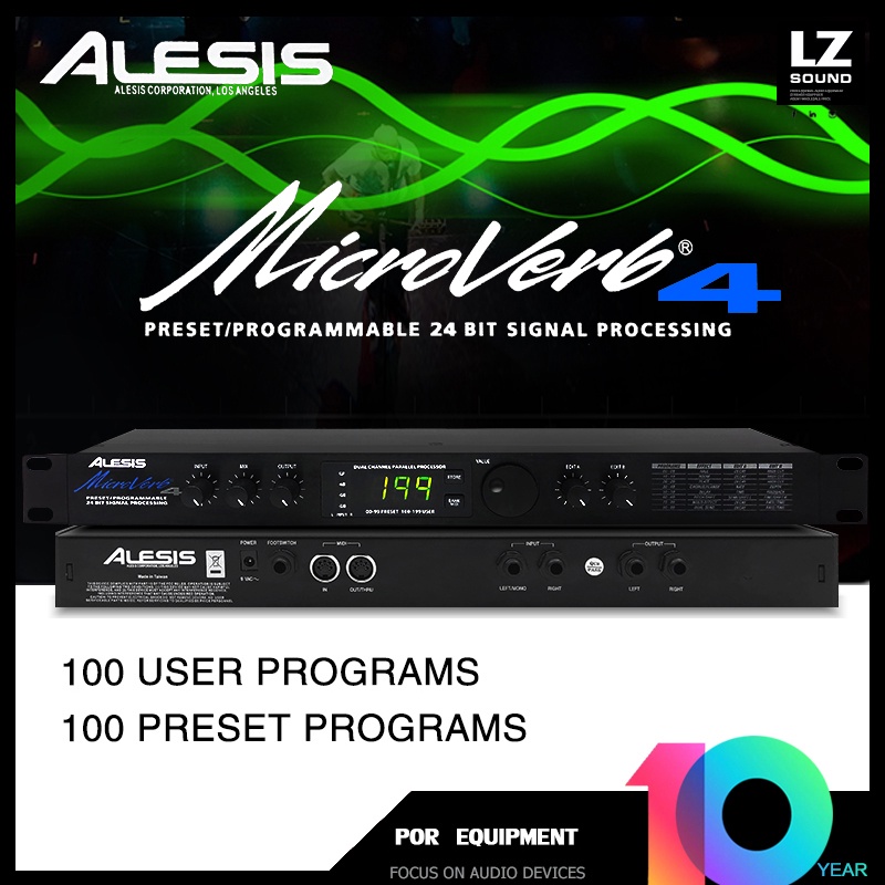Alesis MicroVerb4 Professional Digital Reverb and Multi Effect DSP ...