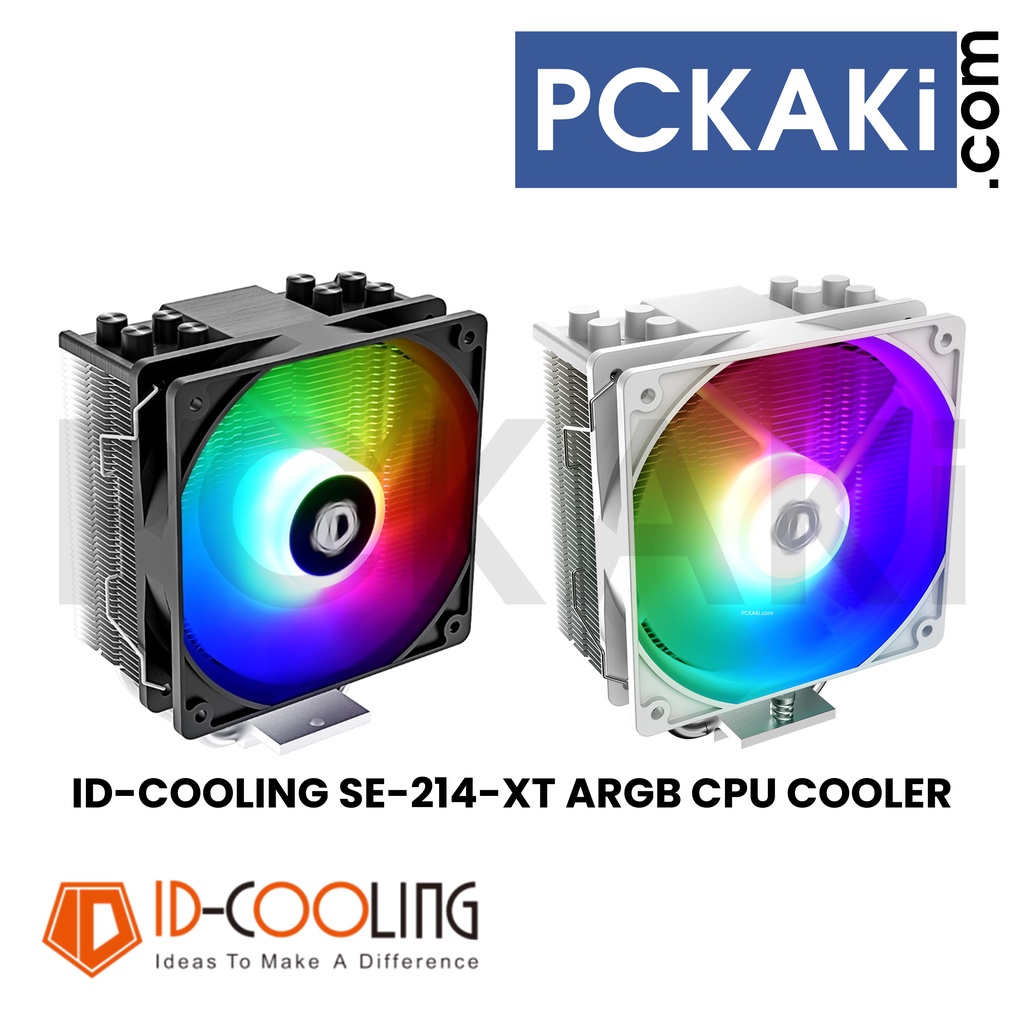 ID COOLING SE 214 XT ARGB 180W TDP PWM CONTROL CPU COOLER LGA 1700 / AM5 COMPATIBLE Shopee