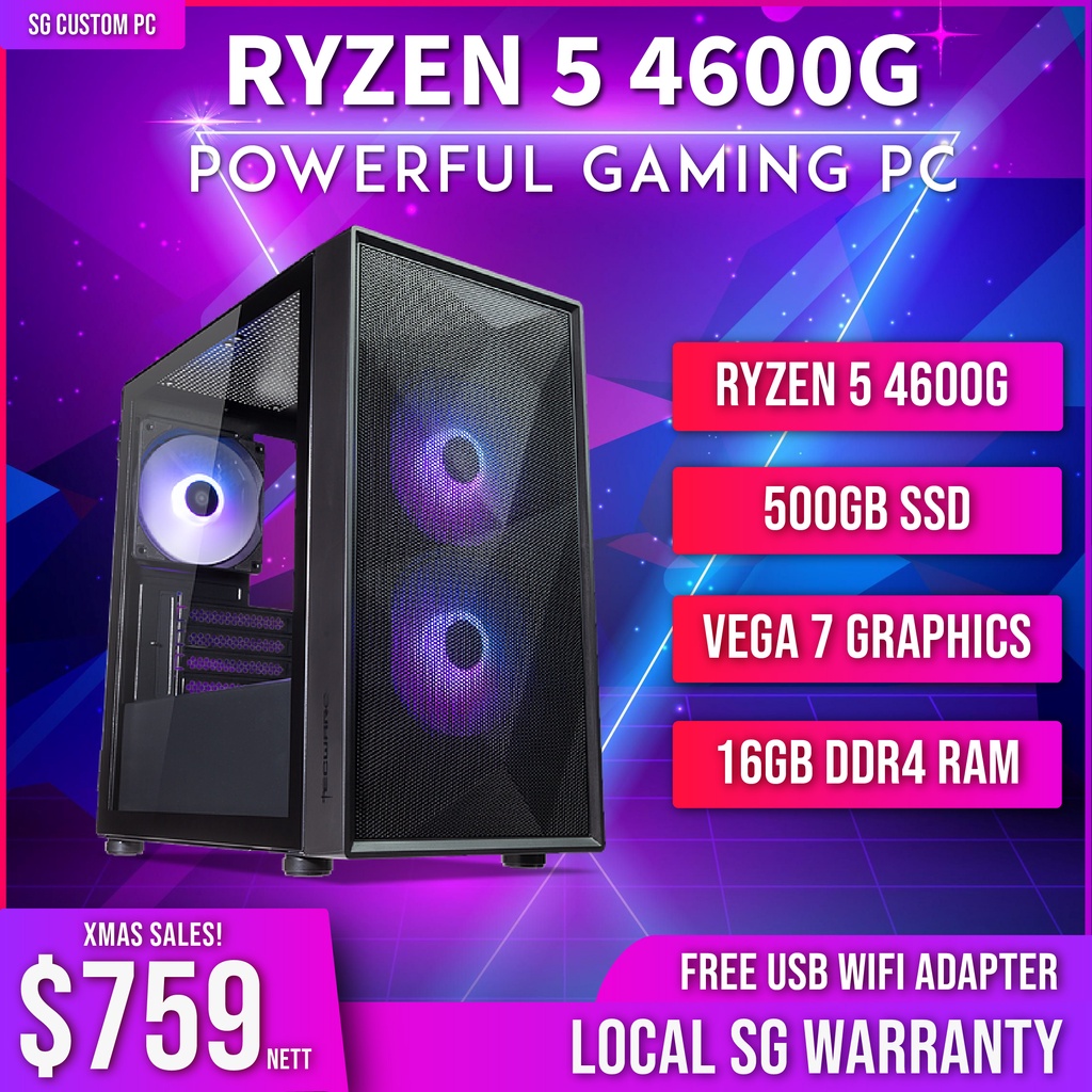 Gaming pc - Powerful and Budget Ryzen 5 4600G
