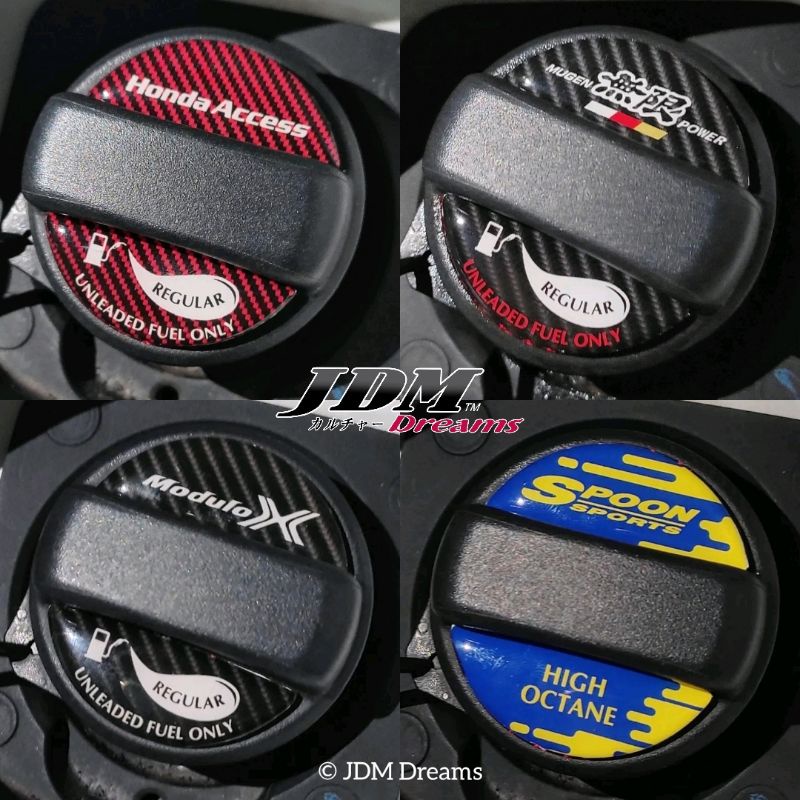 JDM Fuel Cap Deco Sticker for Honda Jazz Fit City Grace Hatchback HRV
