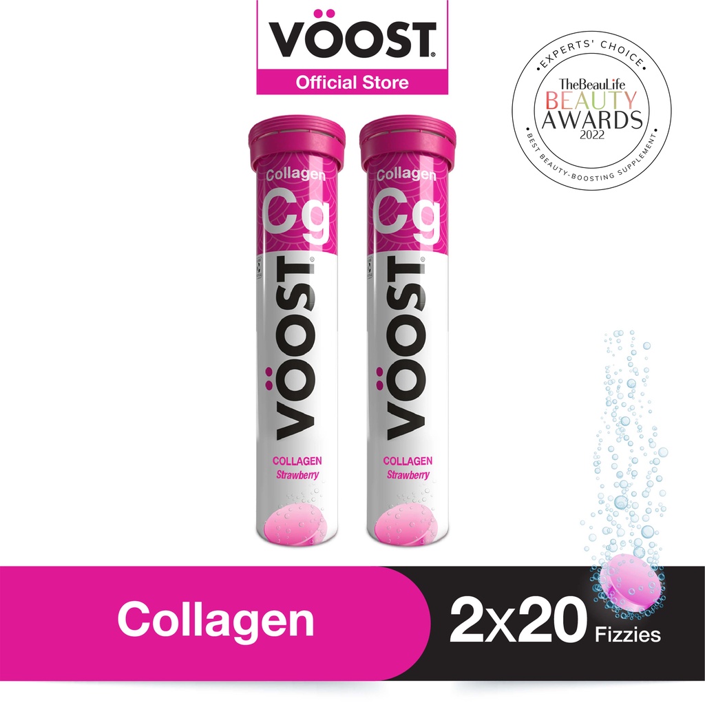 VOOST Collagen Bundle - 2 x 20 Tabs Collagen Effervescent Vitamin Supplement
